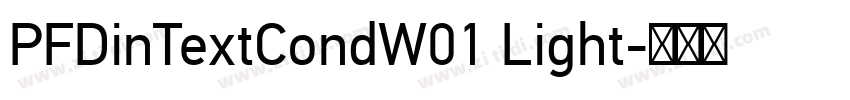 PFDinTextCondW01 Light字体转换